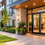 Welcoming Modern Apartment Entrance